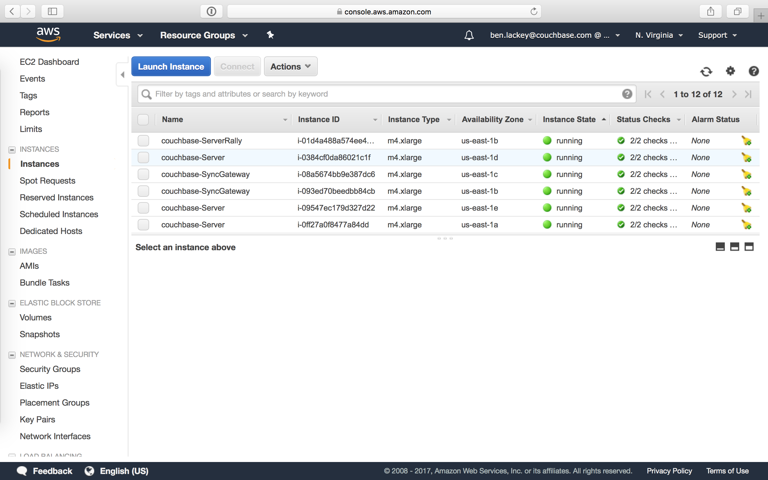 aws console ec2 instances