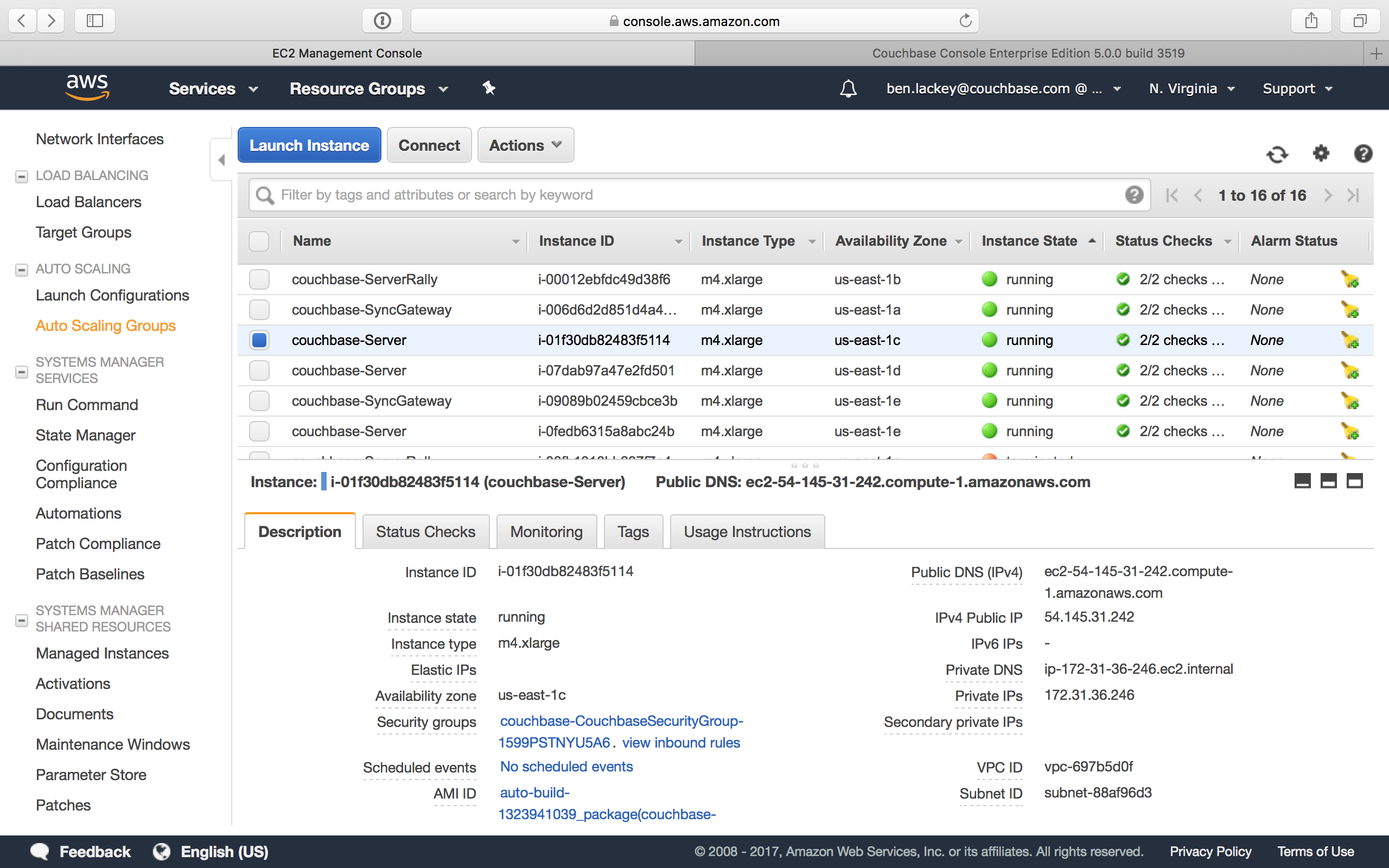 aws ec2 couchbase server auto scaling options