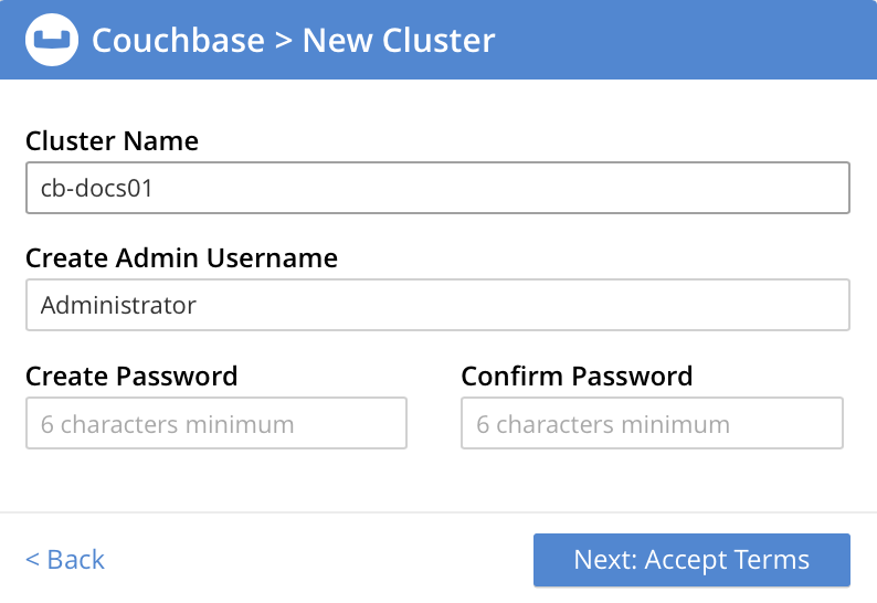 consoleNewCluster