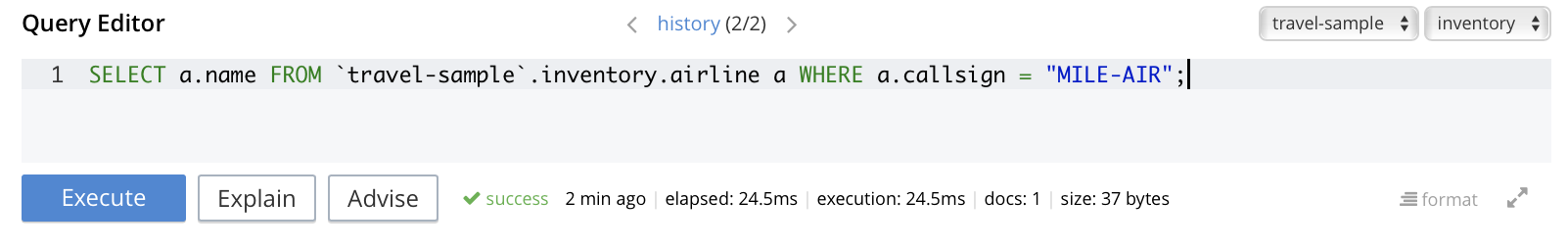 firstQuery
