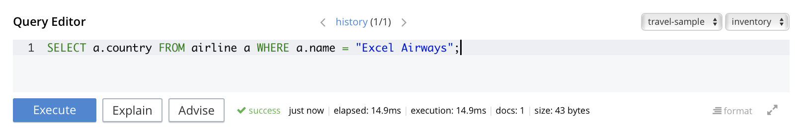 travelSampleQueryContext