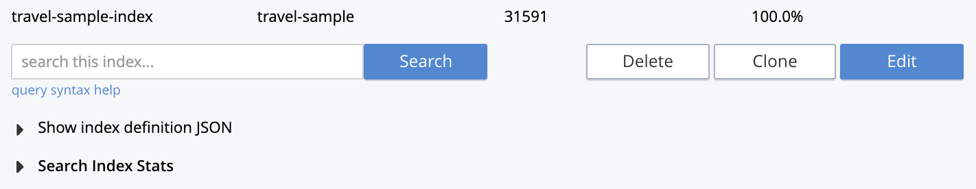 fts new index progress