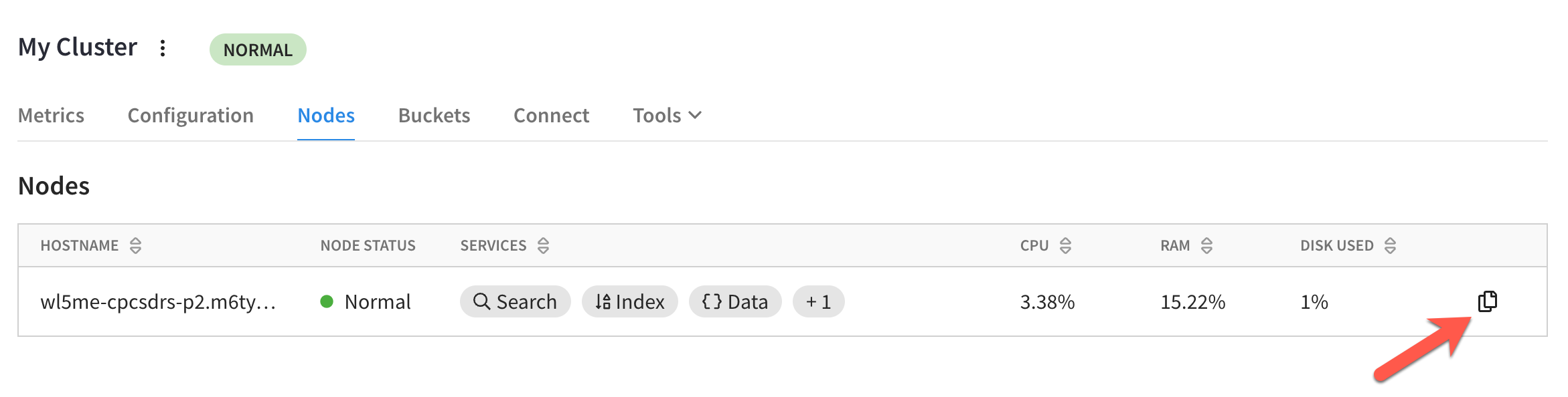 capella copy hostname