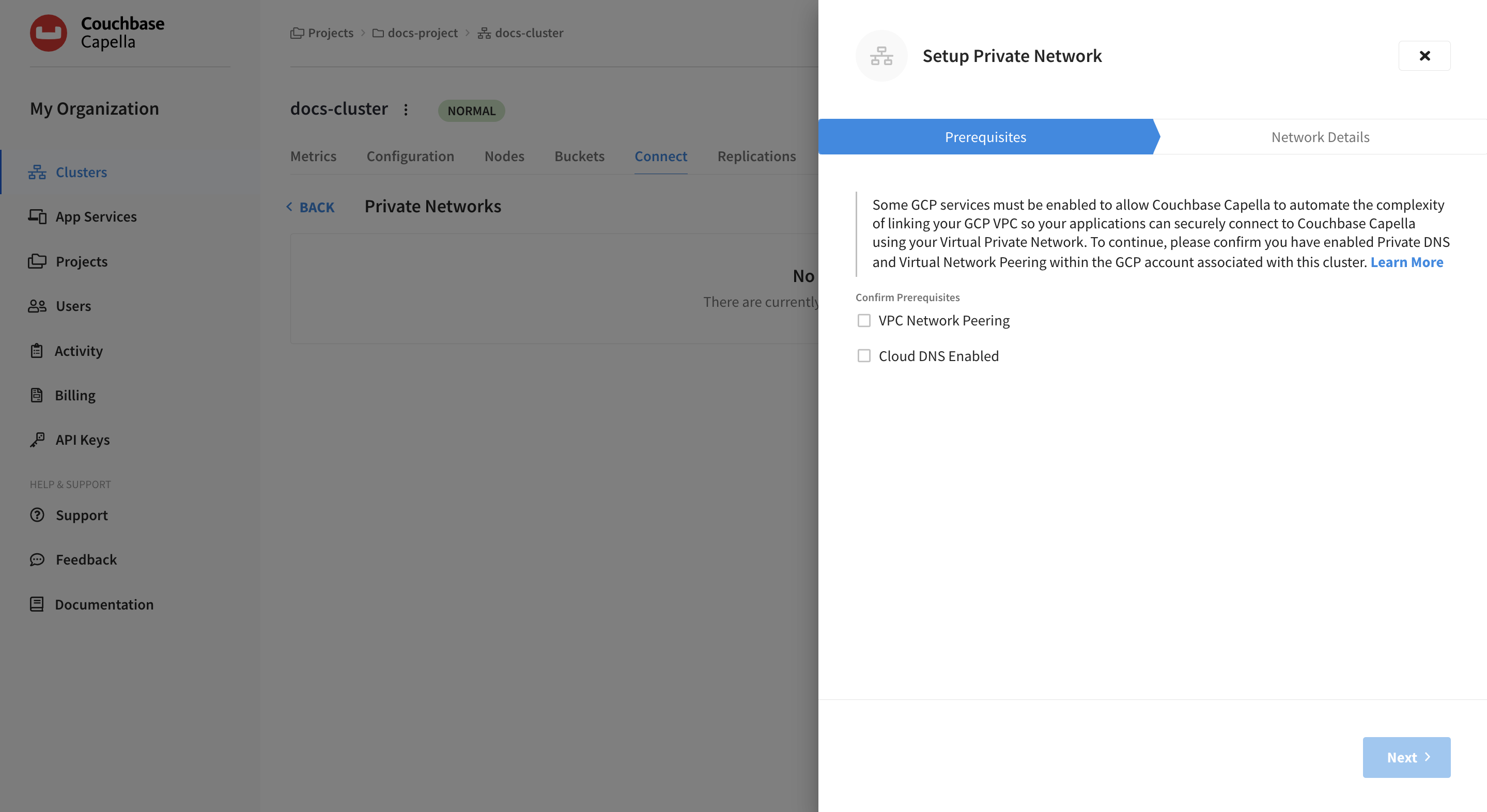 Accepting prerequisites.
