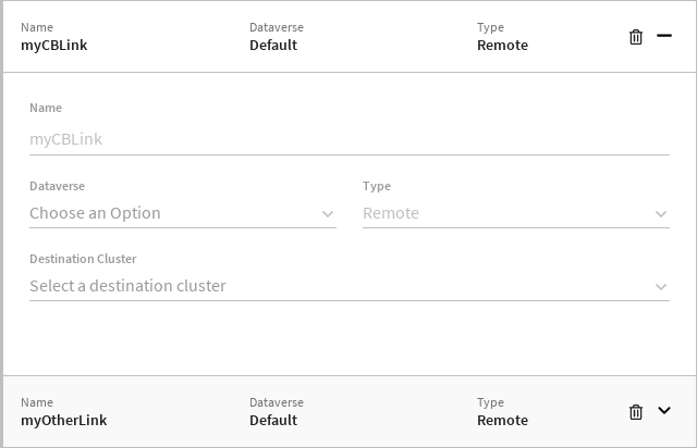 The details of a remote link in the Links flyout.