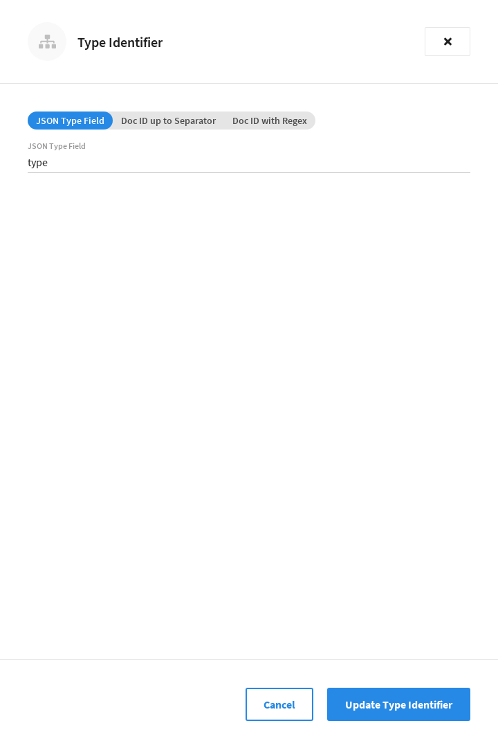 The 'Type Identifier' fly-out menu.