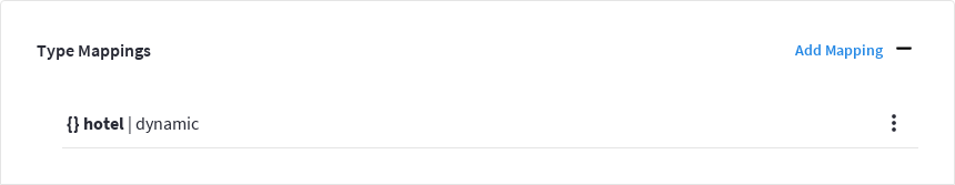 The 'Type Mappings' panel showing the newly created type mapping.