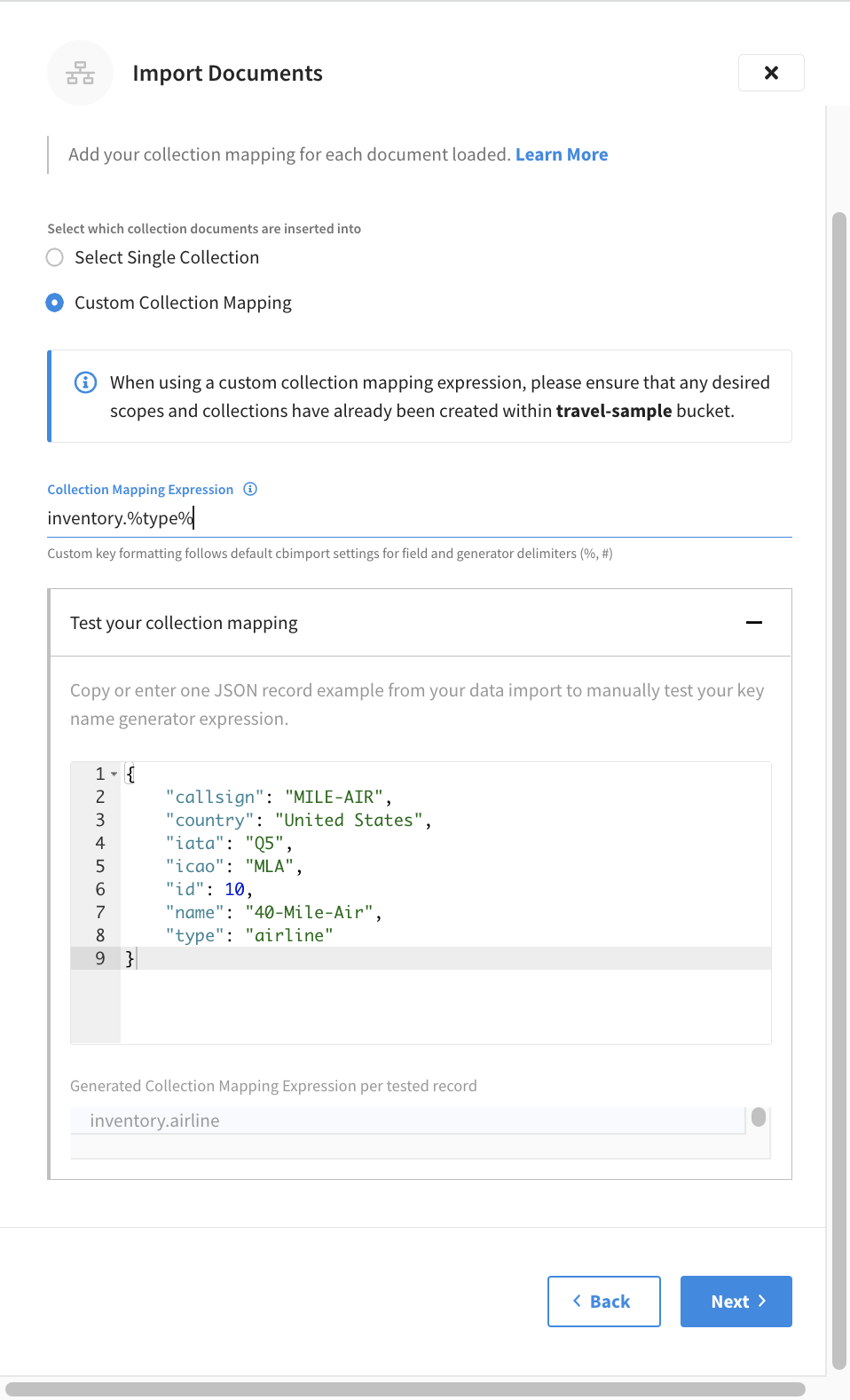 Specify a custom cluster mapping